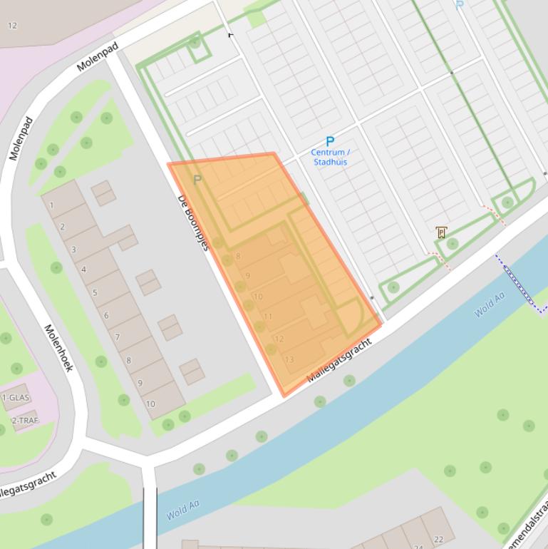 Kaart van postcodegebied 7941CC.