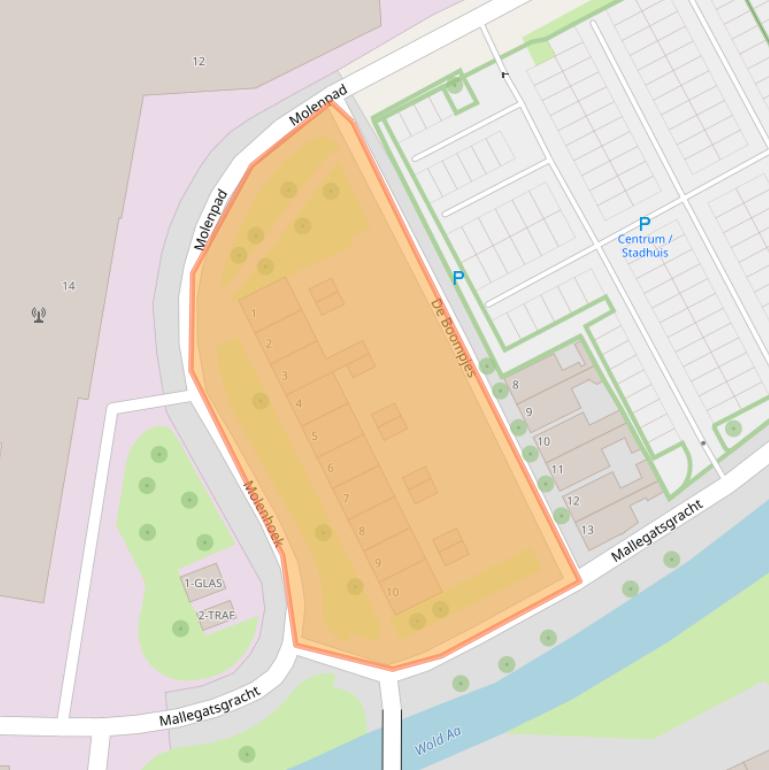 Kaart van postcodegebied 7941CD.