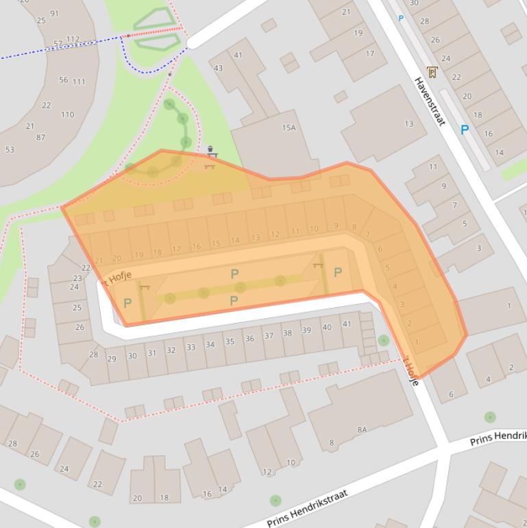 Kaart van postcodegebied 7941CW.