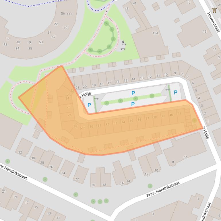 Kaart van postcodegebied 7941CX.