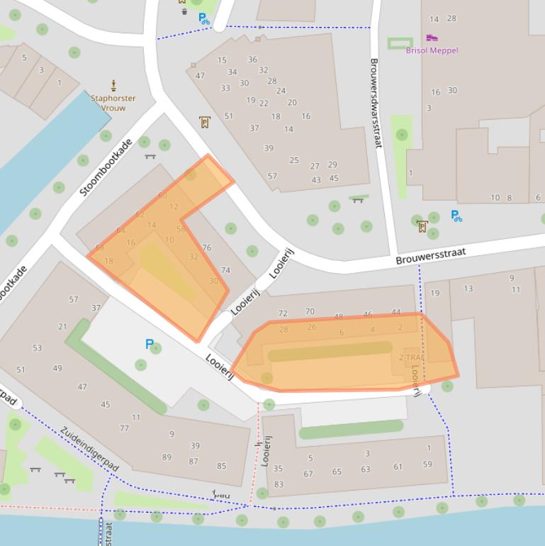 Kaart van postcodegebied 7941DA.