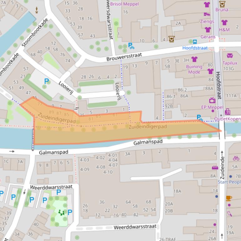Kaart van postcodegebied 7941DE.