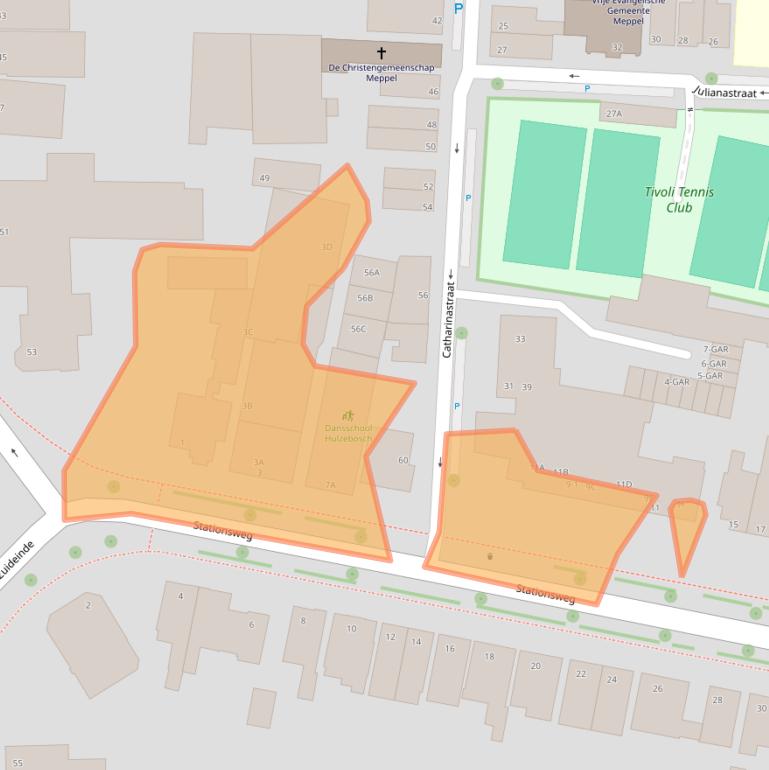 Kaart van postcodegebied 7941HA.