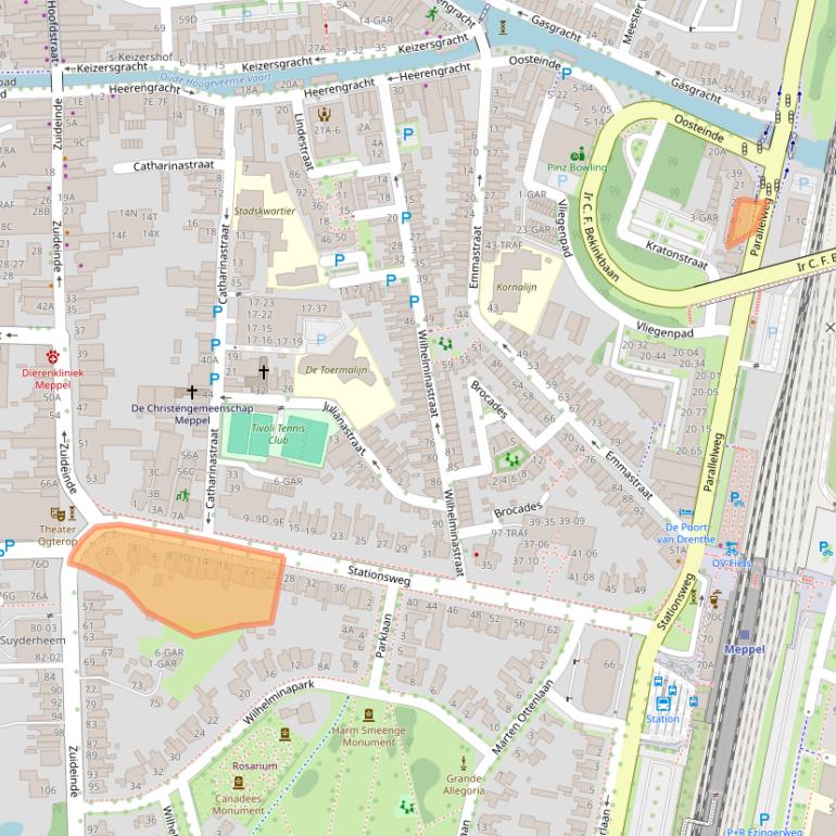 Kaart van postcodegebied 7941HD.