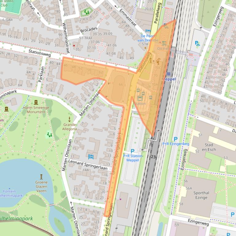 Kaart van postcodegebied 7941HG.