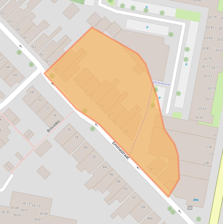 Kaart van postcodegebied 7941HP.