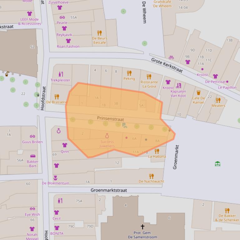 Kaart van postcodegebied 7941KX.