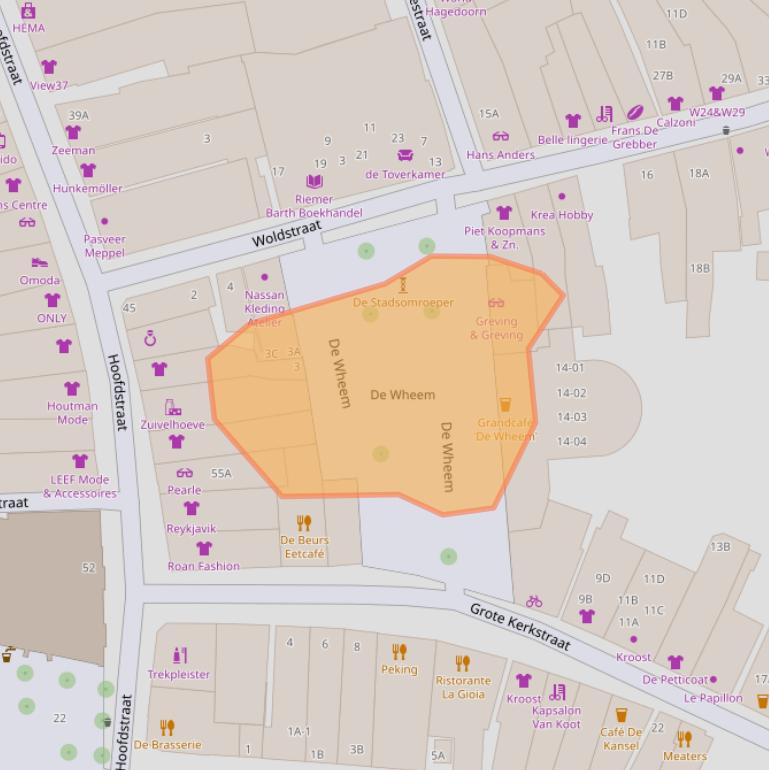 Kaart van postcodegebied 7941LD.