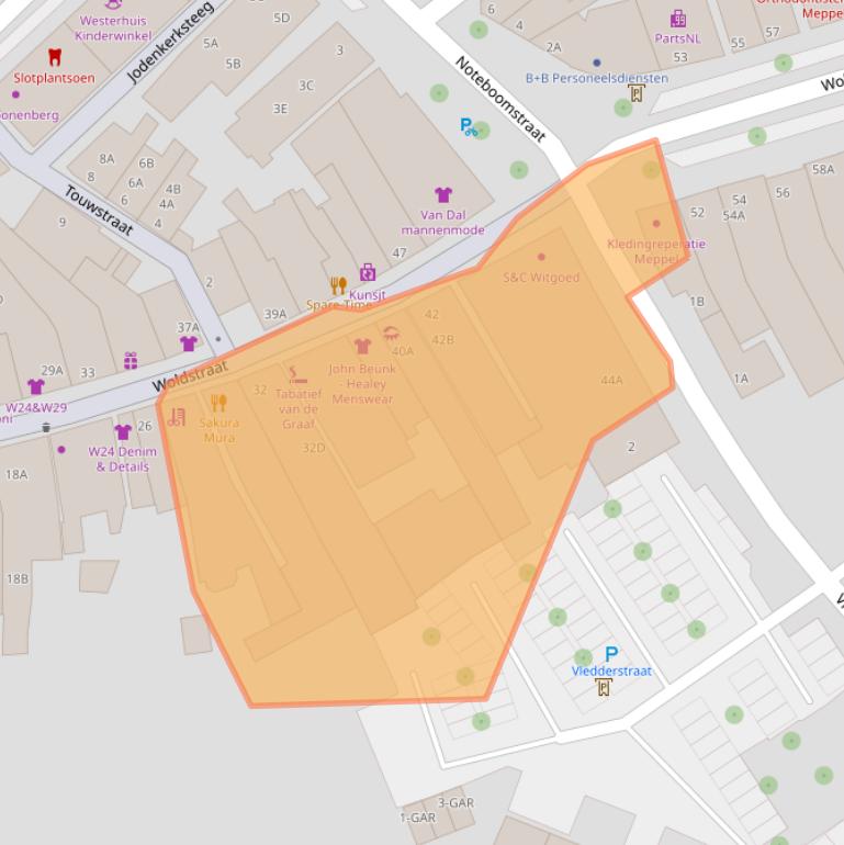 Kaart van postcodegebied 7941LK.