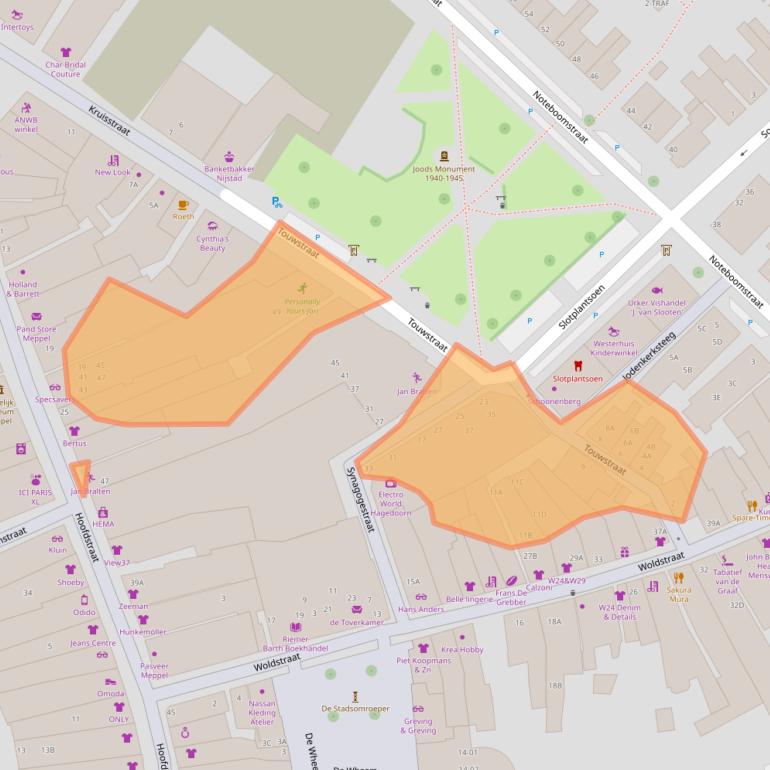 Kaart van postcodegebied 7941LN.