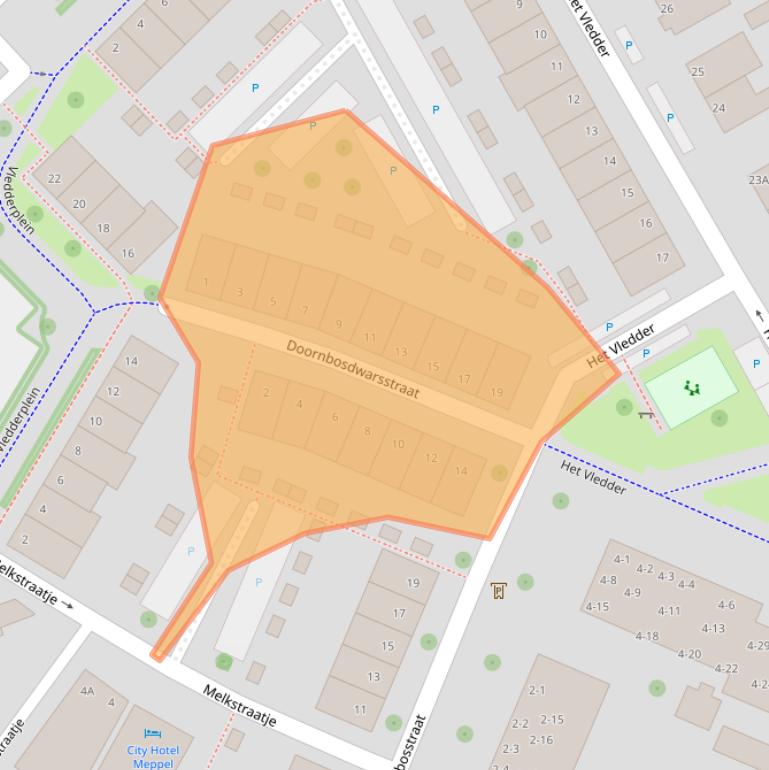 Kaart van postcodegebied 7941NE.