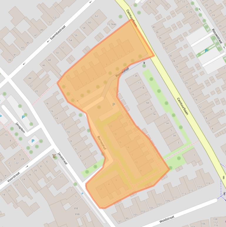 Kaart van postcodegebied 7941VZ.