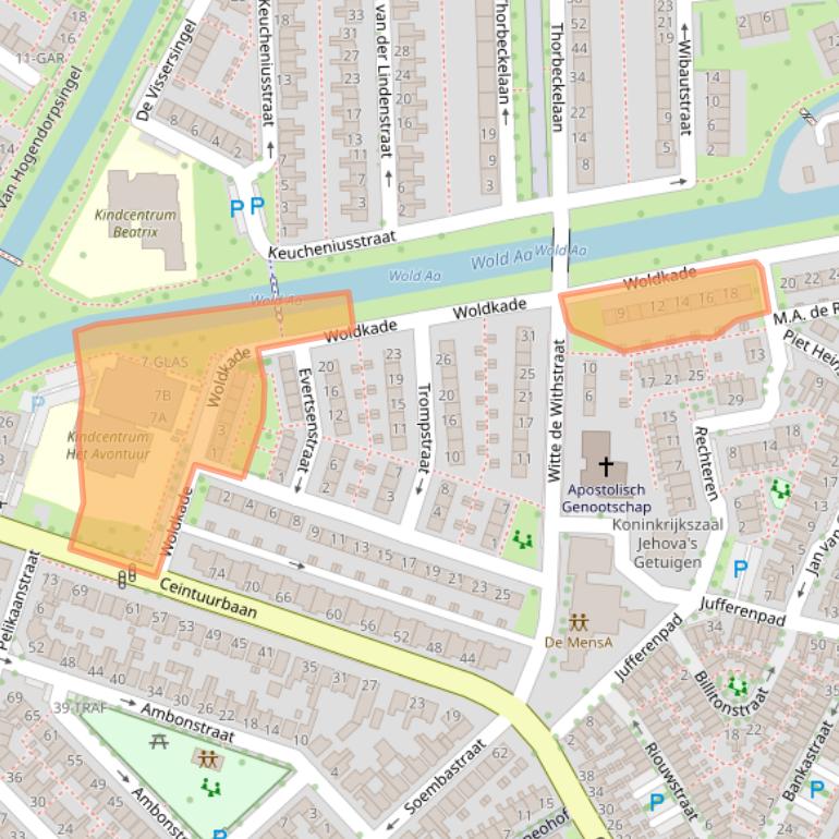 Kaart van postcodegebied 7942AH.