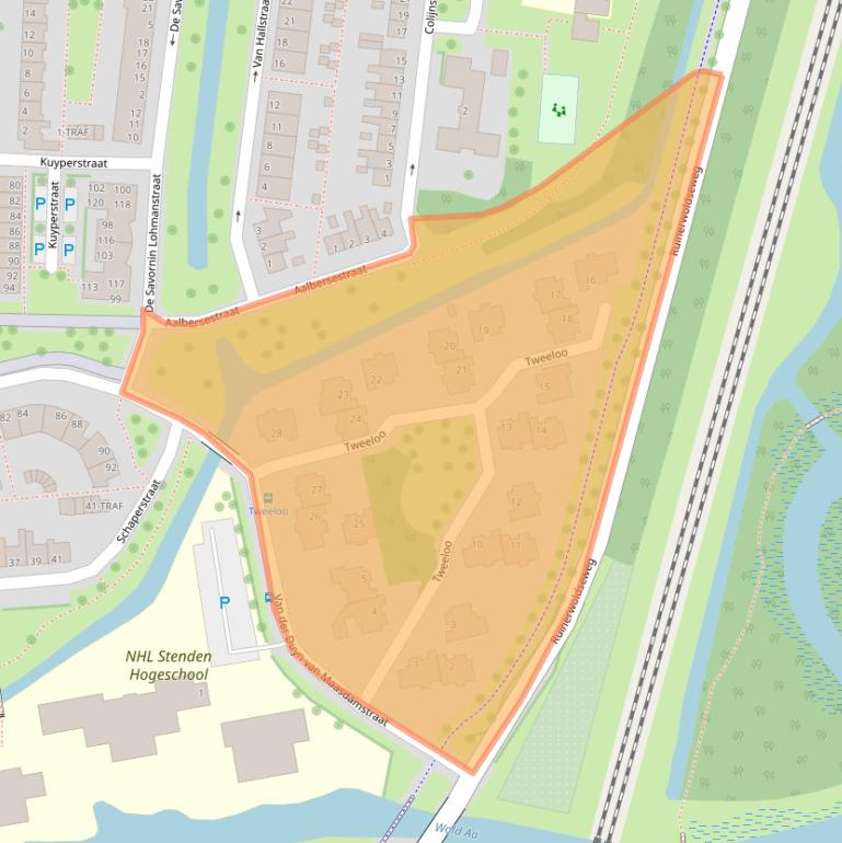 Kaart van postcodegebied 7942AV.