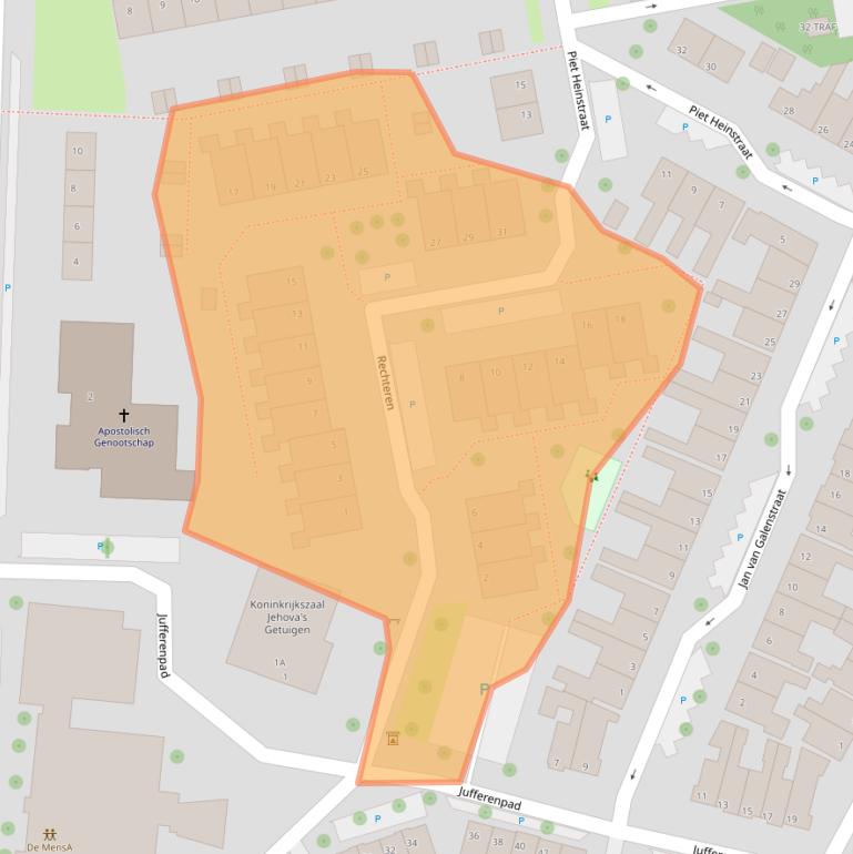 Kaart van postcodegebied 7942AX.