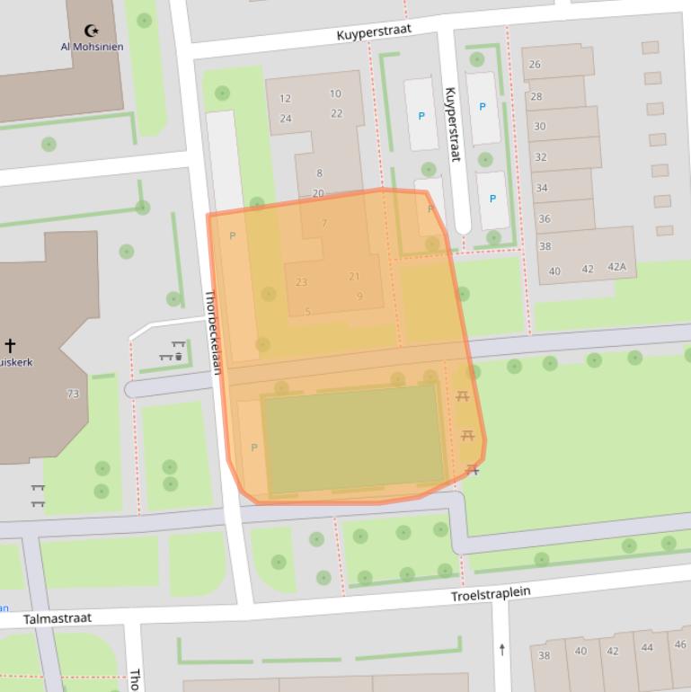 Kaart van postcodegebied 7942BA.