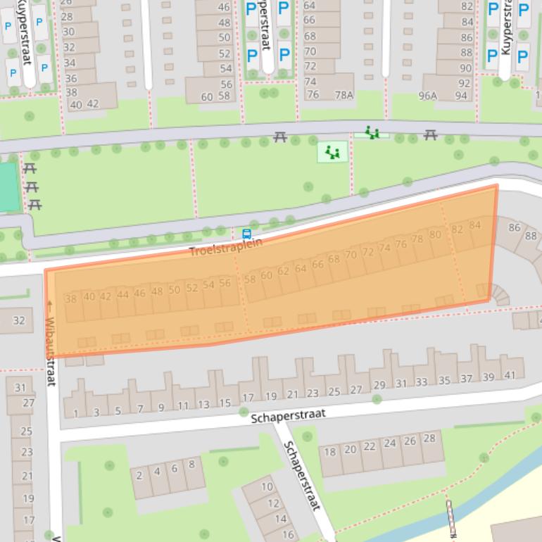 Kaart van postcodegebied 7942BE.