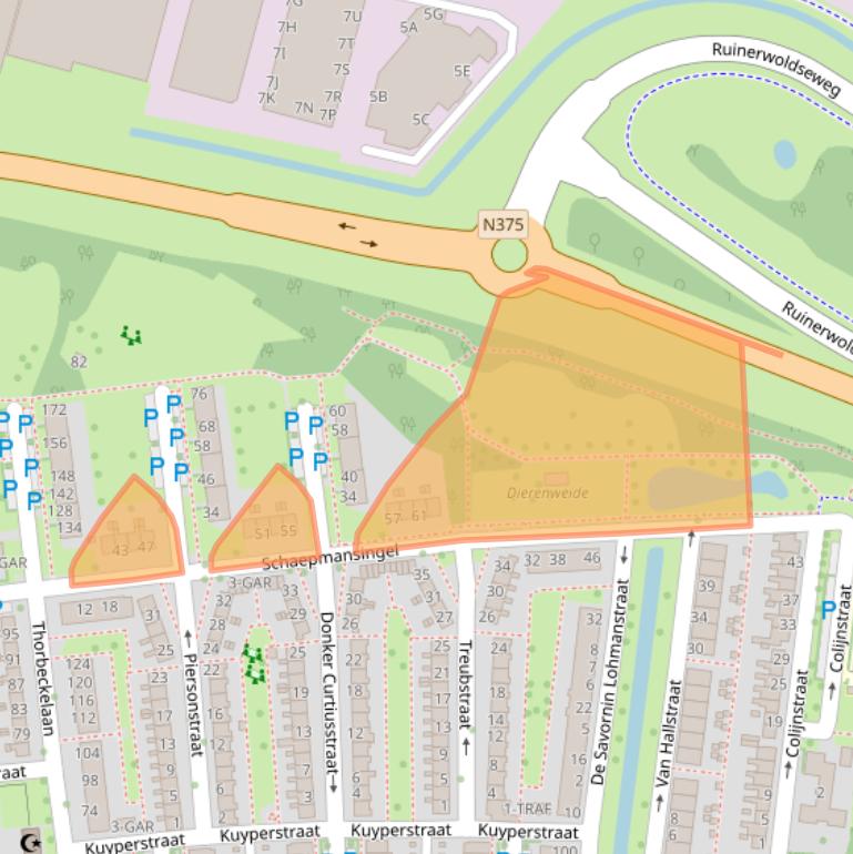 Kaart van postcodegebied 7942CB.