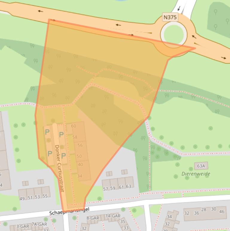 Kaart van postcodegebied 7942CG.