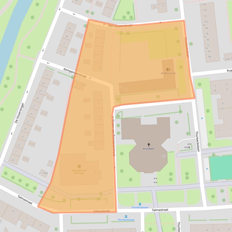 Kaart van postcodegebied 7942CW.