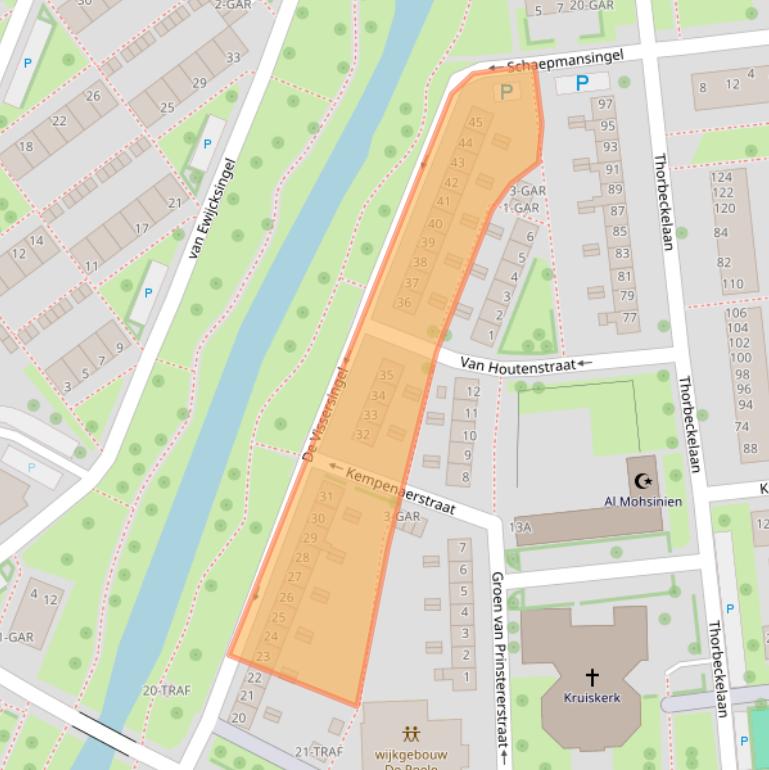 Kaart van postcodegebied 7942EC.