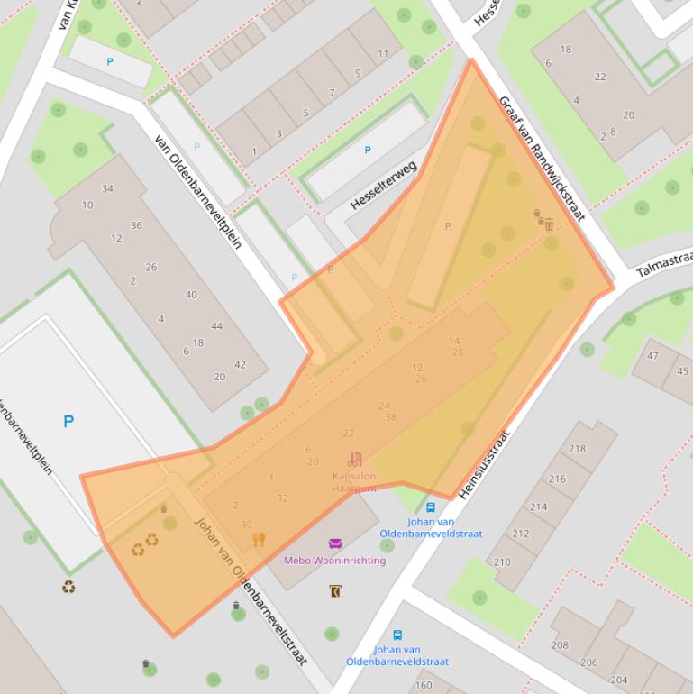 Kaart van postcodegebied 7942GL.