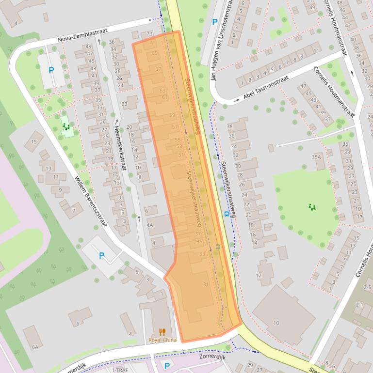 Kaart van postcodegebied 7942HM.