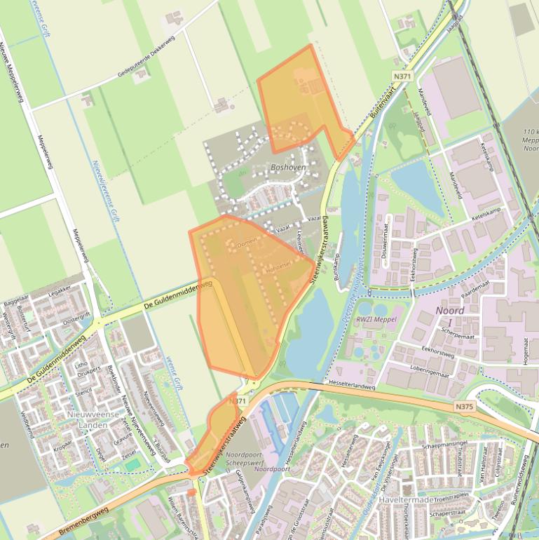 Kaart van postcodegebied 7942HN.