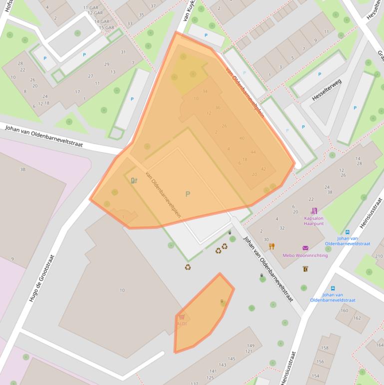 Kaart van postcodegebied 7942HS.