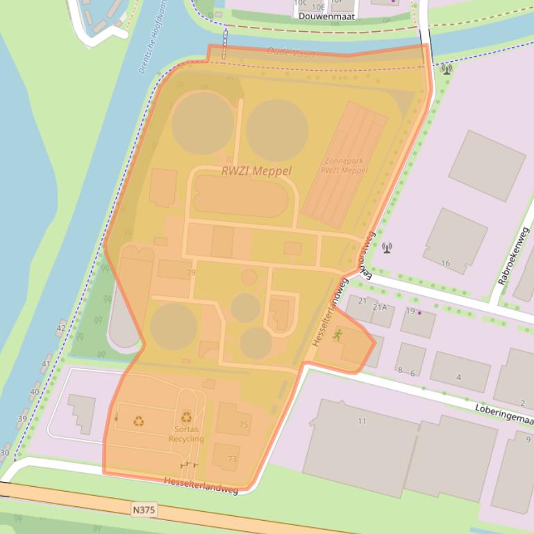 Kaart van postcodegebied 7942HZ.