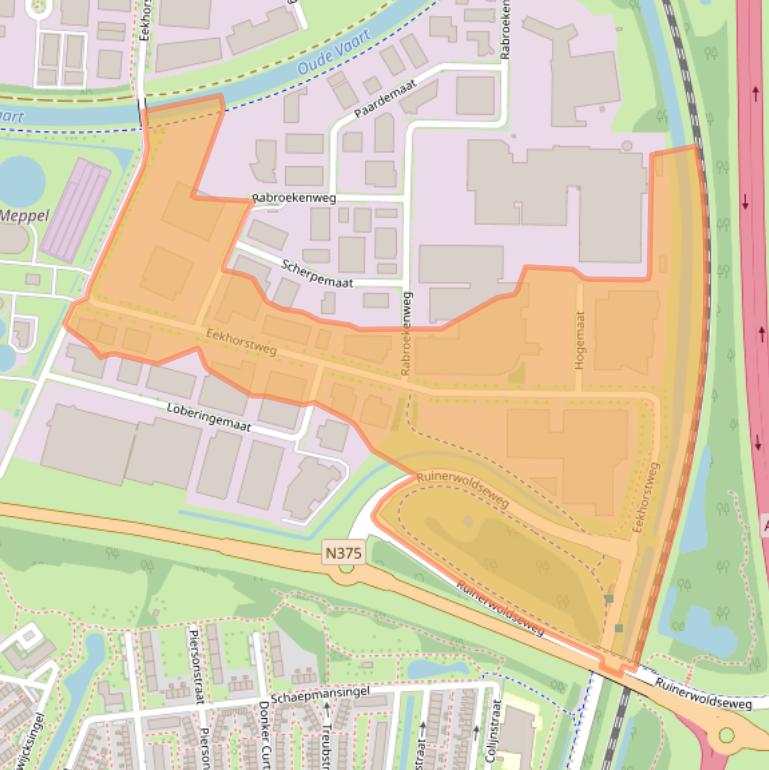 Kaart van postcodegebied 7942JC.