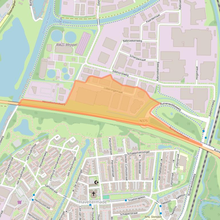 Kaart van postcodegebied 7942JD.