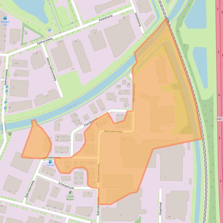 Kaart van postcodegebied 7942JE.