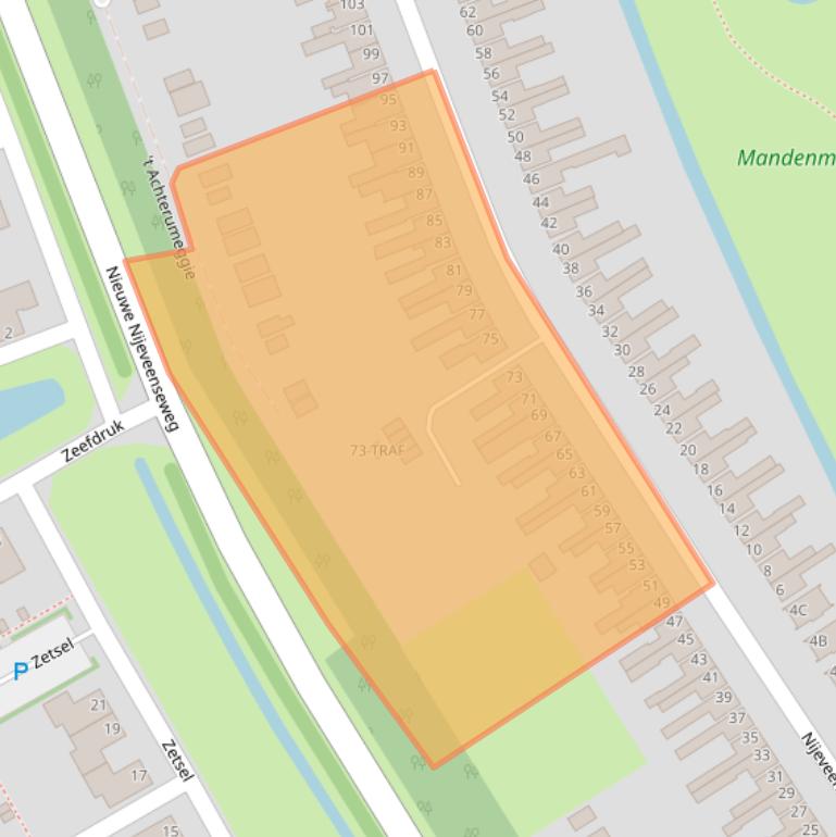 Kaart van postcodegebied 7942JK.