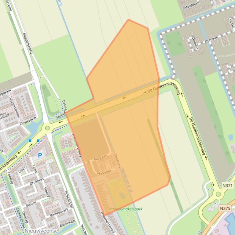 Kaart van postcodegebied 7942JN.