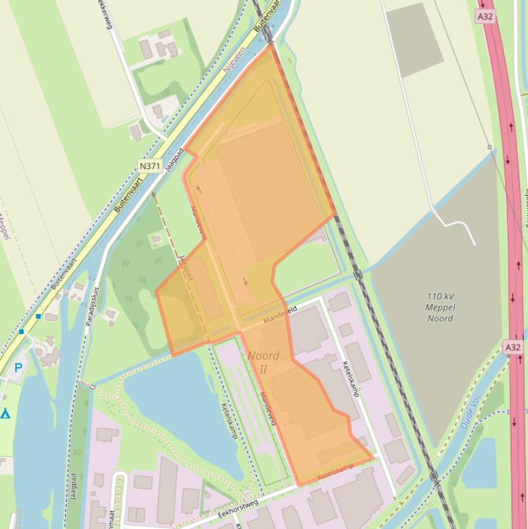 Kaart van postcodegebied 7942KE.