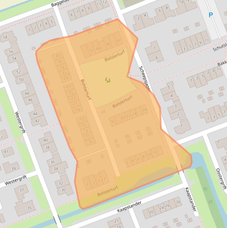 Kaart van postcodegebied 7942MC.