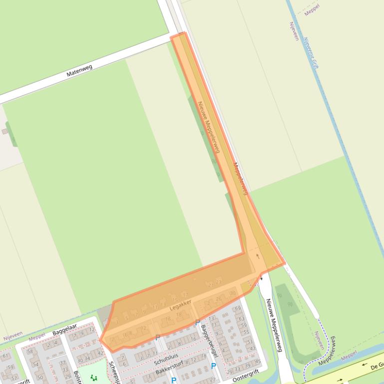 Kaart van postcodegebied 7942ME.