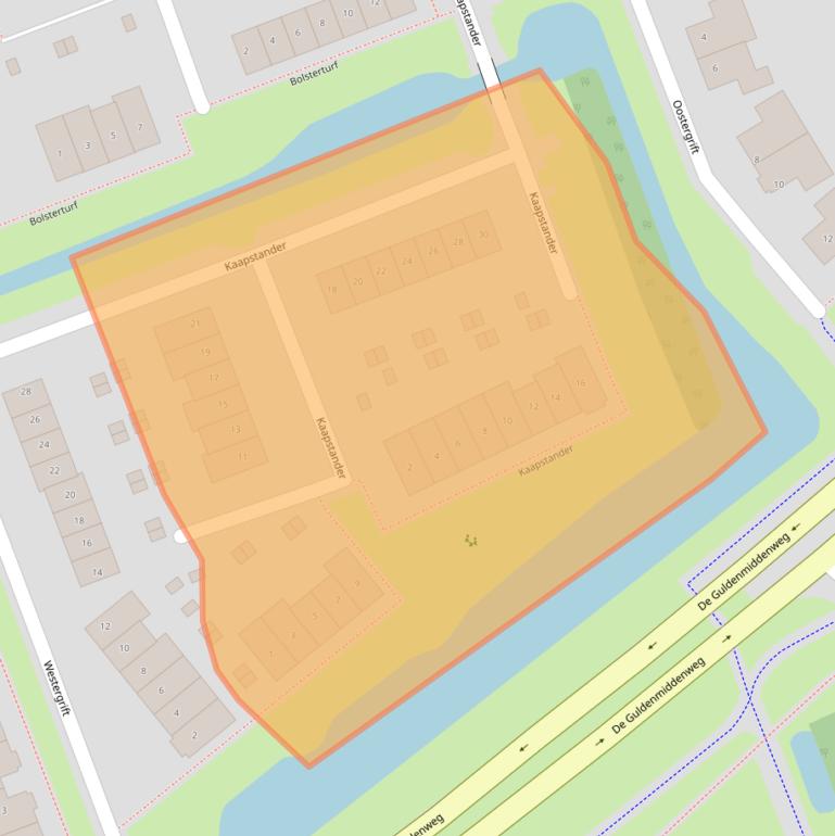 Kaart van postcodegebied 7942ML.