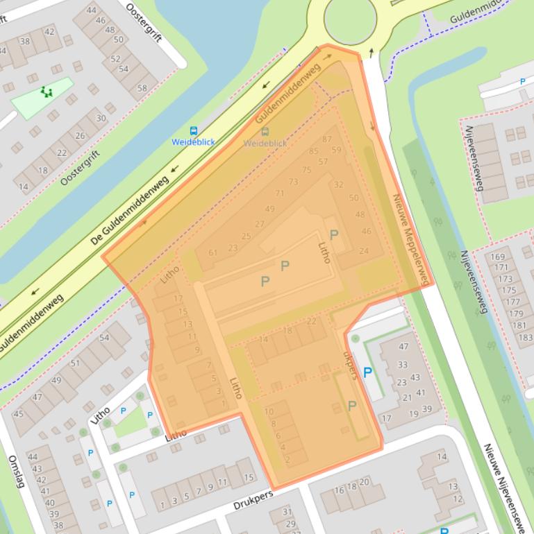 Kaart van postcodegebied 7942NA.