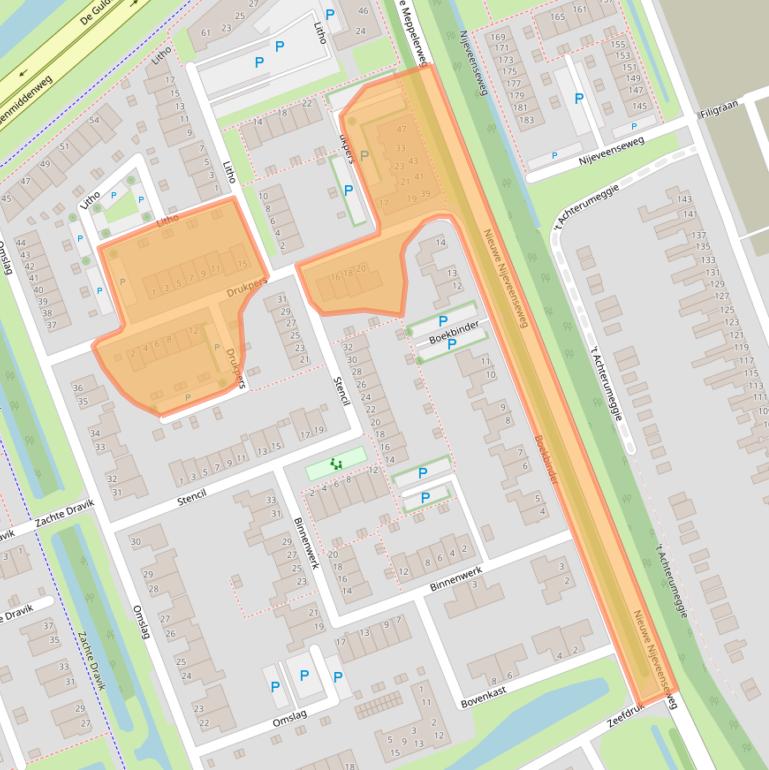 Kaart van postcodegebied 7942NC.