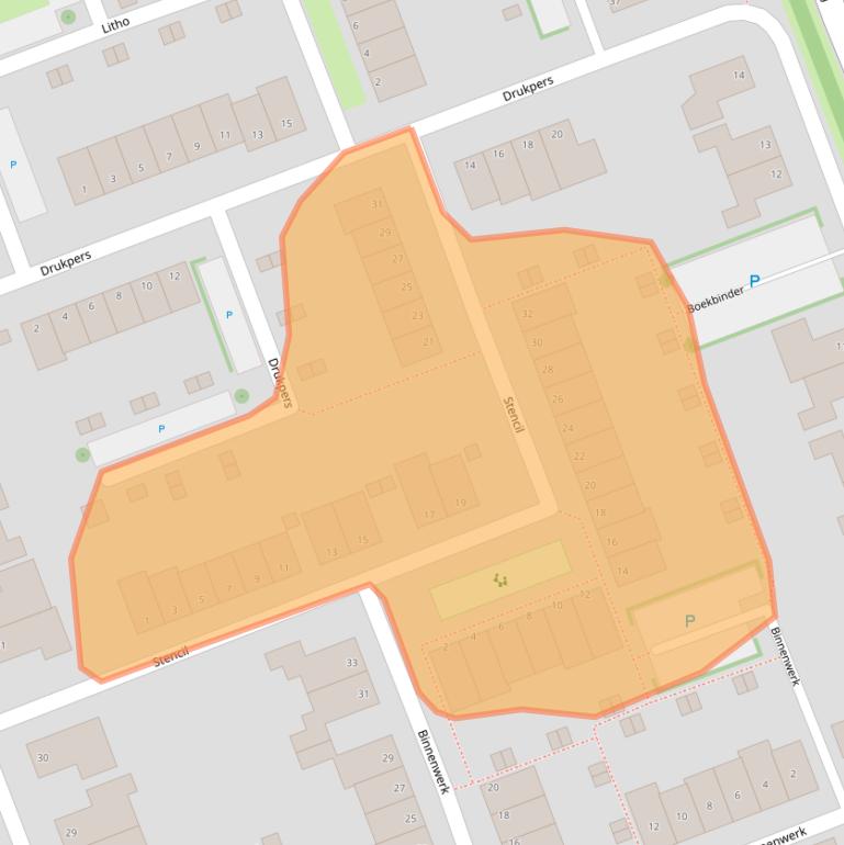 Kaart van postcodegebied 7942NE.