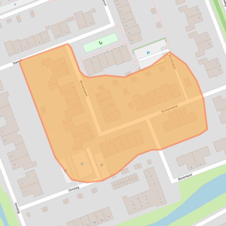 Kaart van postcodegebied 7942NH.