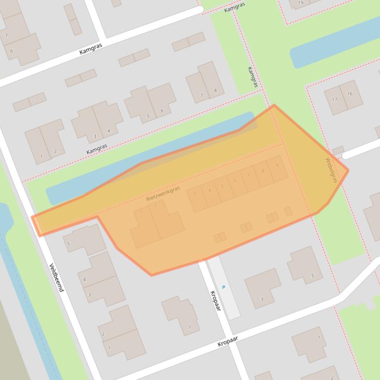 Kaart van postcodegebied 7942NT.