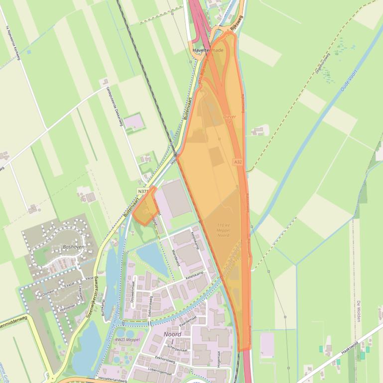 Kaart van postcodegebied 7942RJ.