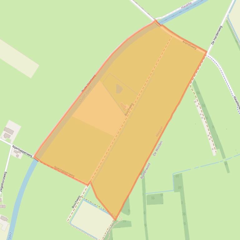 Kaart van postcodegebied 7942RV.