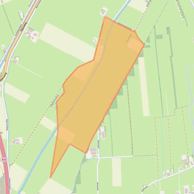 Kaart van postcodegebied 7942RX.