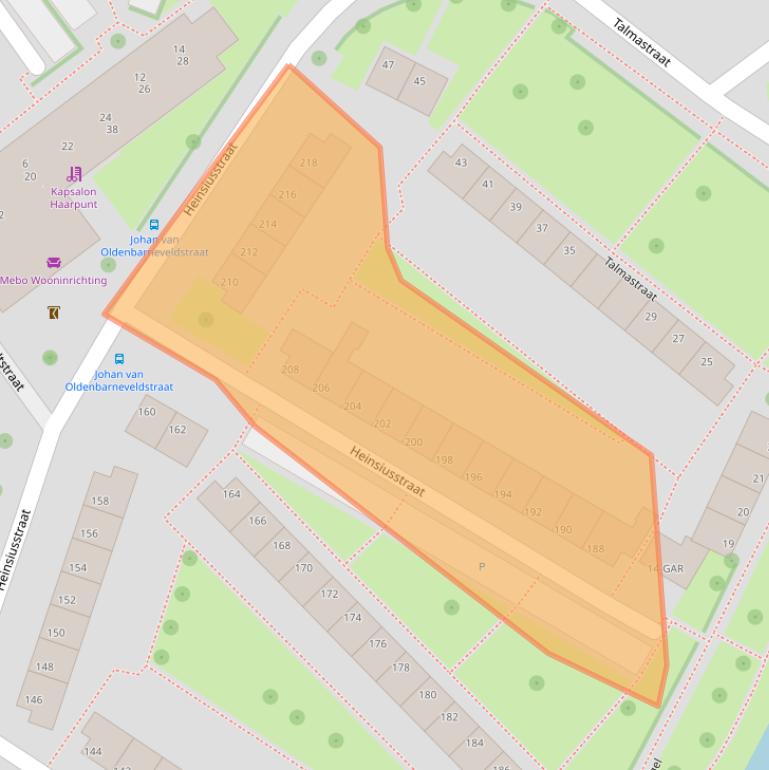 Kaart van postcodegebied 7942TK.