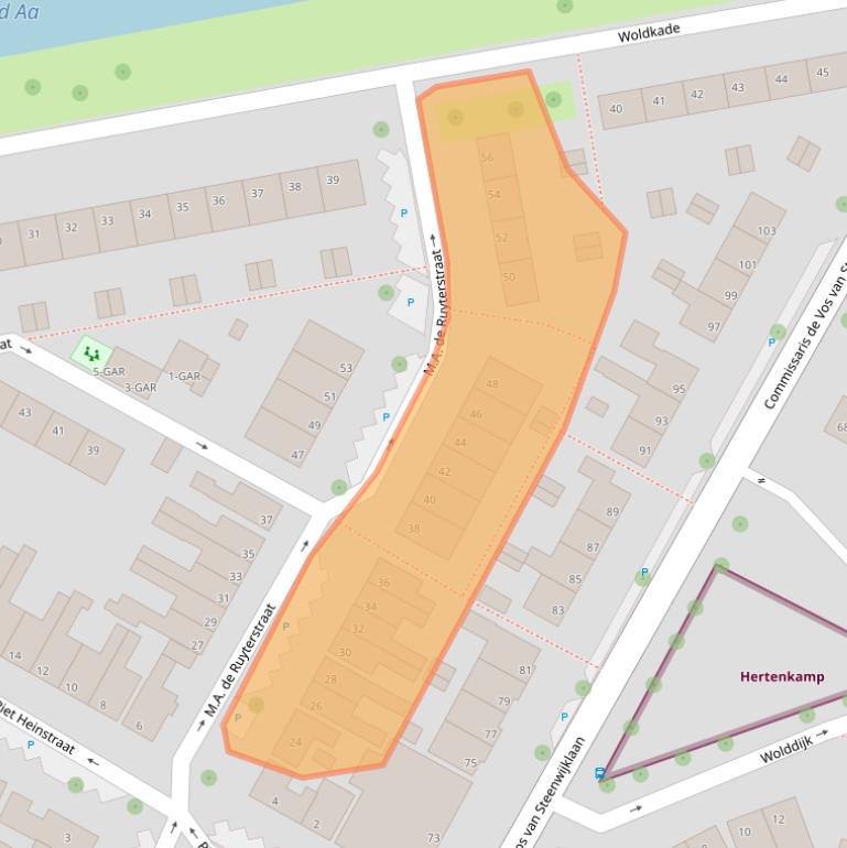 Kaart van postcodegebied 7942VG.