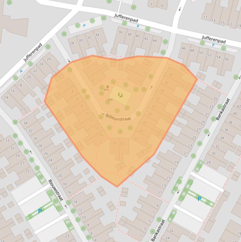 Kaart van postcodegebied 7942VS.